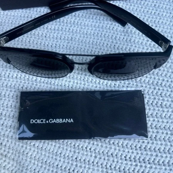 Dolce & Gabbana Sleek Black Sunglasses - Picture 2 of 6